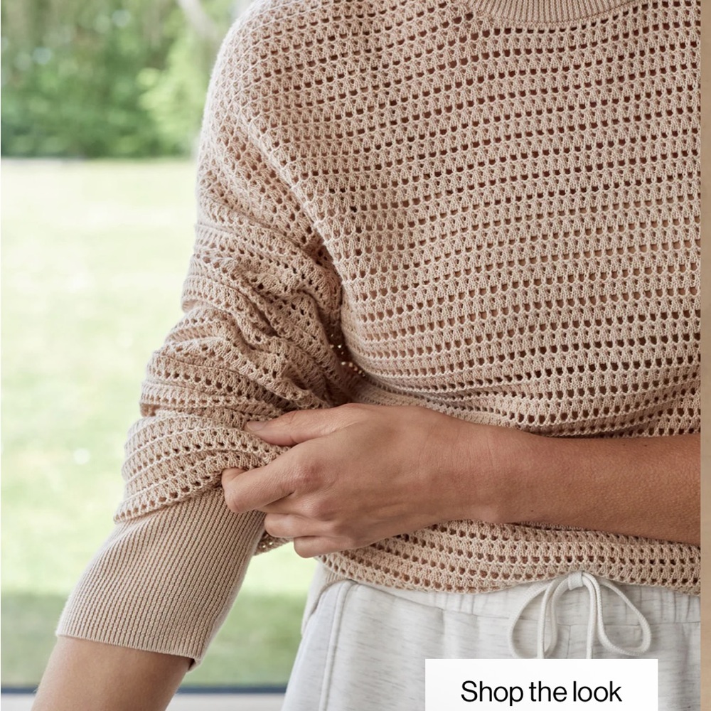 Varley Women's Beige Knit Sweater - Picture 3 of 8